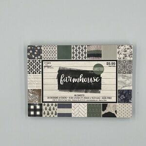 The Paper Studio - Farmhouse - 4.5” x 6.5” - Cardstock - 80 Sheets - New